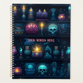 Maak Je Eigen Occulte Kaarsen & Schedels Blauw Planner