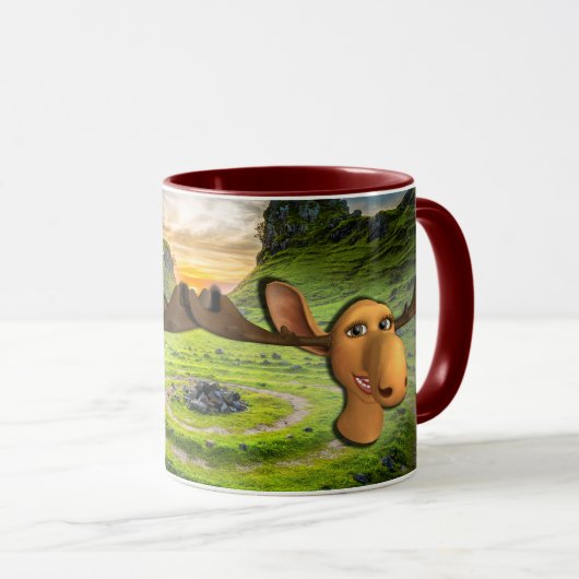 Maak je eigen onderschrift - Groene Mok (Voorkant rechts)