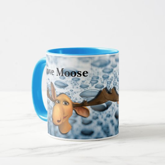 Maak je eigen ondertitel - Blauwe Mok (Voorkant links)