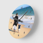 Maak Je Eigen Ontwerp Aangepaste Foto Klok Cadeau (Hoek)