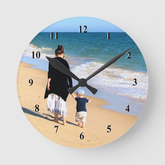 Maak Je Eigen Ontwerp Aangepaste Foto Klok Cadeau (Voorkant)