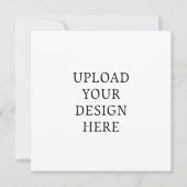 Maak je eigen ontwerp Aangepaste vierkant Kaart (Voorkant)