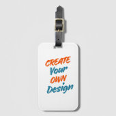 Maak je eigen ontwerp bagagelabel (Voorkant (verticaal))