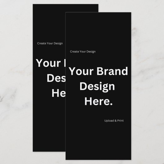 Maak Je Eigen Ontwerp en Druk Plat Menu Af (Voorkant / Achterkant)