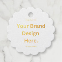 Maak Je Eigen Ontwerp en Print Folie Favor Tag