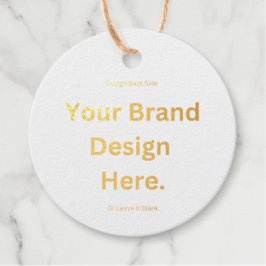 Maak Je Eigen Ontwerp en Print Folie Favor Tag