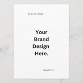 Maak Je Eigen Ontwerp en Print Plat Menu (Voorkant)