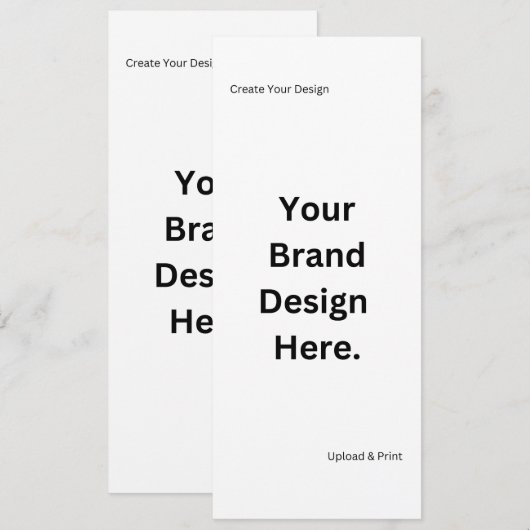 Maak Je Eigen Ontwerp en Print Platte Menu (Voorkant / Achterkant)