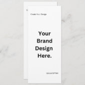 Maak Je Eigen Ontwerp en Print Platte Menu Kaart (Voorkant / Achterkant)