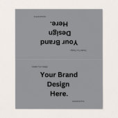 Maak Je Eigen Ontwerp en Print Visitekaartje (Buitenkant ongevouwen)