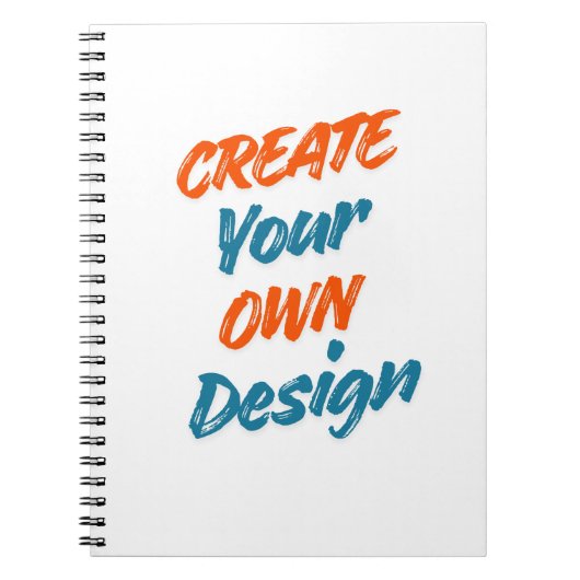 Maak Je Eigen Ontwerp  Notitieboek (Voorkant)