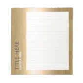 MAAK-JE-EIGEN ontwerp op maat upload je eigen ontw Notitieblok (Voorkant)