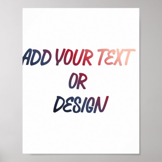 Maak Je Eigen Ontwerp Poster (Voorkant)