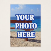 Maak je eigen oorbel achtergrond visitekaartje (Achterkant)