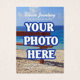 Maak je eigen oorbel achtergrond visitekaartje