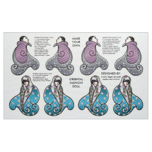 Maak je eigen Oosterse Mode Doll Kit Stof