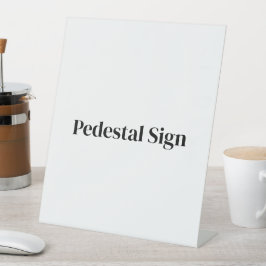 Maak je eigen op maat gemaakte 10" x 12" reclamebord met voetstuk