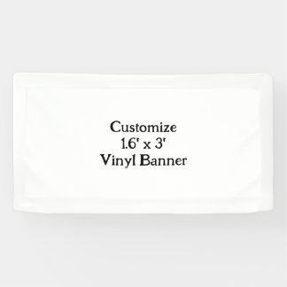 Maak je eigen op maat gemaakte 1.6' x 3' Binnen Vi Spandoek