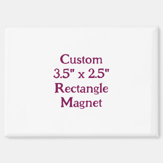 Maak je eigen op maat gemaakte 3.5" x 2.5" rechtho magneet