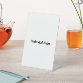 Maak je eigen op maat gemaakte 4" x 6" reclamebord met voetstuk