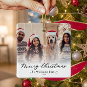 Maak je eigen op maat gemaakte kerstkaart met 2 fo keramisch ornament