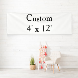 maak je eigen op maat gemaakte Vinyl 1,2m x 3,6m b Spandoek