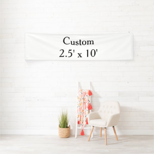 maak je eigen op maat gemaakte Vinyl 2.5' x 10' vo Spandoek
