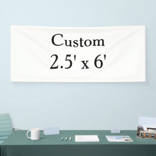 maak je eigen op maat gemaakte Vinyl 2.5' x 6' voo Spandoek