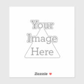 Medium (15,2 x 15,2 cm) Op maat gesneden vinyl stickers (Vel)