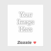 Extra-klein (7,6 x 7,6 cm) Op maat gesneden vinyl stickers (Vel)