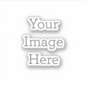 Extra-klein (7,6 x 7,6 cm) Op maat gesneden vinyl stickers (Voorkant)