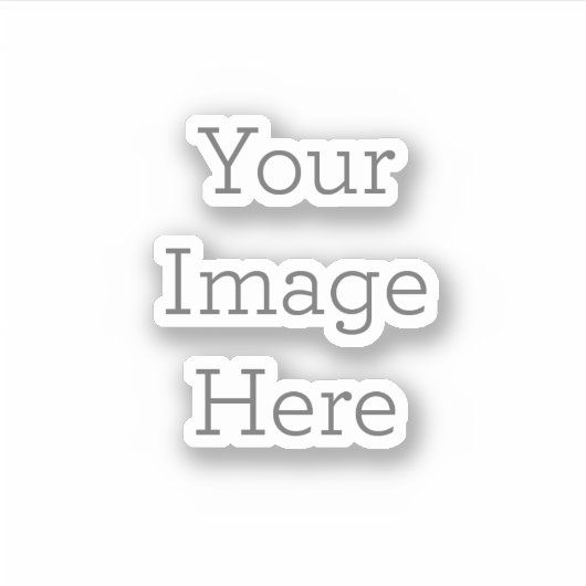 Extra-klein (7,6 x 7,6 cm) Op maat gesneden vinyl stickers (Voorkant)