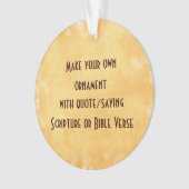 Maak je eigen Ornament met Quote of Gezegde (voorkant)