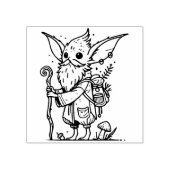 Maak Je Eigen Oudere Jerboa Reiziger Rubberstempel (Afrduk)