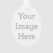 Acryl ornament, Acryl Ovaal Ornament (voorkant)