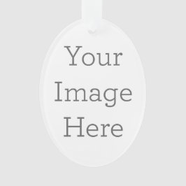 Maak je eigen ovale acryl ornament