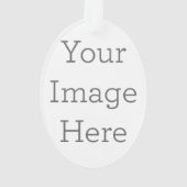 Acryl ornament, Acryl Ovaal Ornament (achterkant)