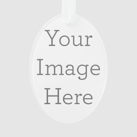 Acryl ornament, Acryl Ovaal Ornament (achterkant)