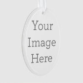 Acryl ornament, Acryl Ovaal Ornament (voorkant)