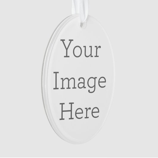 Acryl ornament, Acryl Ovaal Ornament (voorkant)