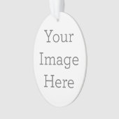 Acryl ornament, Acryl Ovaal Ornament (voorkant)