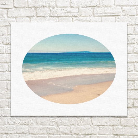 Maak Je Eigen Ovale Landschapsfoto Canvas Afdruk