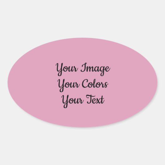 Maak je Eigen Ovale Sticker (Voorkant)