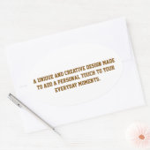 Maak Je Eigen Ovale Sticker (Envelop)