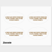 Maak Je Eigen Ovale Sticker (Vel)