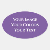 Maak je Eigen Ovale Sticker (Voorkant)