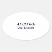Maak Je Eigen Ovale Sticker (Voorkant)