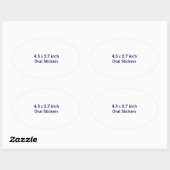 Maak Je Eigen Ovale Sticker (Vel)
