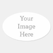 Custom Ovale Stickers, Format: Stickervel, Size: 11,4 cm x 6,9 cm (4 per vel), Paper Type: Glanzend (Voorkant)