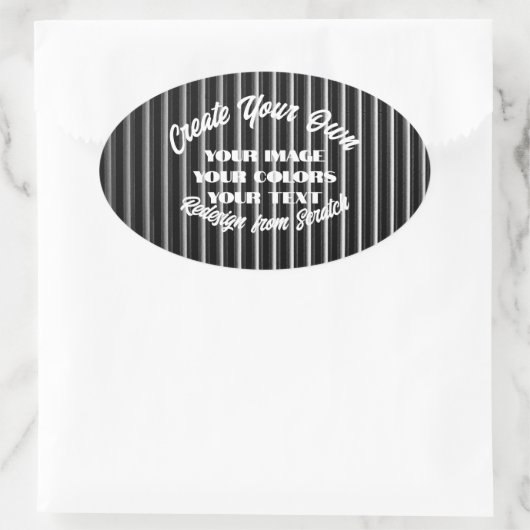 Maak je eigen ovale sticker (Tas)